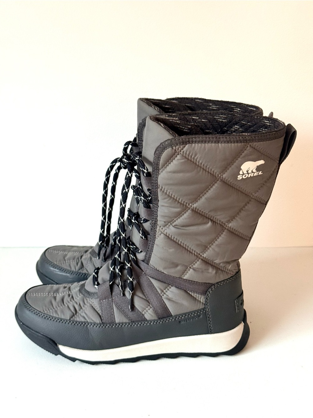 Sorel WHITNEY II TALL LACE Quilted Waterproof Insulated Lace Up Winter Boots - Picture 8 of 12